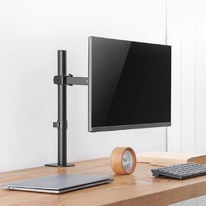 Universal Tv Stand Monitor Mount with Swivel, Tilt, Height Adjustable for 12-27 Inch Screens in Saudi Arabia