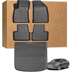 سجادات أرضية لسيارة Chevy/Chevrolet Volt Gas & PHEV 2016-2019، شديدة التحمل مقاومة للماء وغير قابلة للانزلاق وحماية من جميع الأحوال الجوية، سجادات أرضية وبطانة البضائع in Kuwait