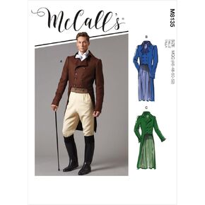 McCalls M8135MWW Men/BOY Costume, MWW (38-40-42-44), White in Saudi Arabia