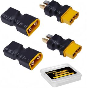 XT60 to T-Plug Connector RC Male Female Adapter Connector Conversion Adapter for RC Car Plane Lipo Battery ESC in Saudi Arabia