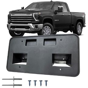 حامل علامة إطار لوحة الترخيص الأمامي يناسب 2024 2025 شيفروليه سيلفرادو 2500 3500 HD استبدال GM1068256 85650573 in Kuwait