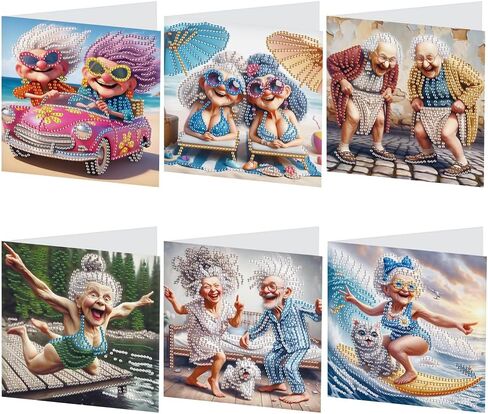 5D DIY Diamond Painting Greeting Card Kit, Diamond Art Halloween Pumpkin Gnome Holiday Greeting Card, Art Crafts Kit Creative Gift with Envelope (5pcs-Black) in Kuwait