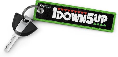 KEYTAILS Keychains, Premium Quality Key Tag for Motorcycle, Scooter, ATV, UTV [1 Down 5 Up - 65432N1] in Saudi Arabia