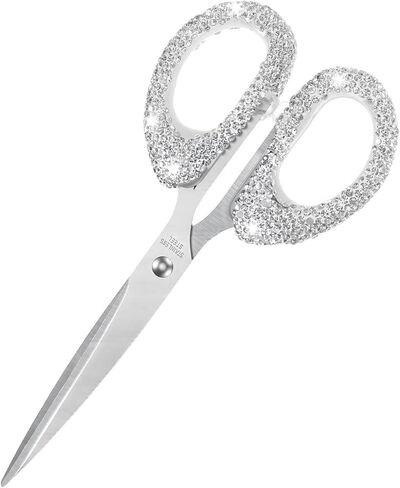 Bling Rhinestone Scissors Stainless Steel Scissors for Crafting, Office, Home, Multi-use Paper Cutting Tool(6.3 Inch) in Saudi Arabia