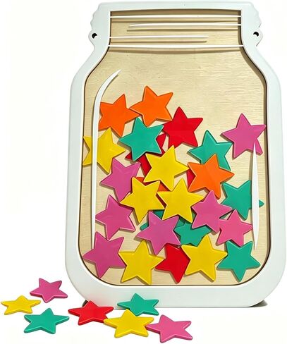 Magnetic Reward Jar, Star Jar Reward System, Star Chart for Student Behavior, Behavior Reward Chart for Classroom Homework, Home Potty Training in Saudi Arabia