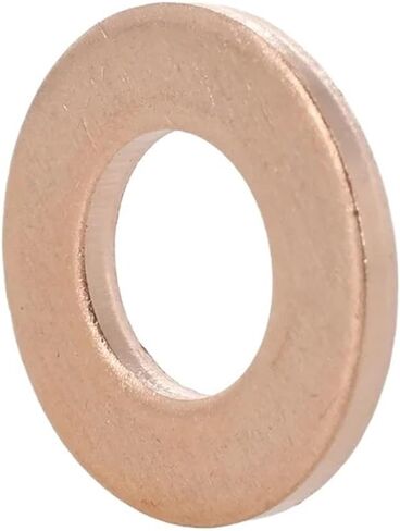 Solid Pure Copper Sealing Washers Gasket Motorcycle Sump Flat Spacers M5 M6 M8 M10(M6x10mmx1mm,30Pcs) in Saudi Arabia