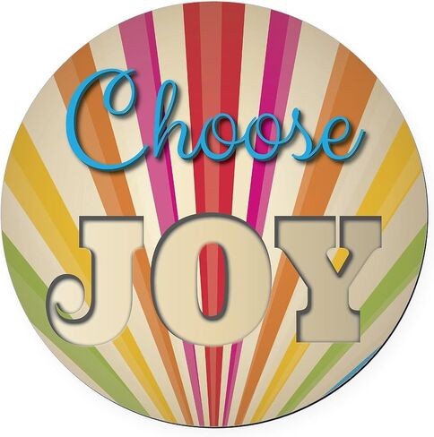 CafePress Choose Joy 5.5" Round Car Magnet Magnetic Bumper Display in Saudi Arabia