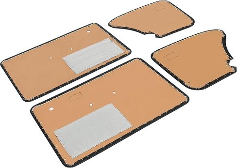 KUAFU Door Panels Compatible with 1965-1977 Volkswagen Beetle Vw Street Baja Bug w/Pockets Leather Black 4 Pcs in Kuwait