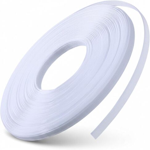 Polyester Boning for Sewing, 25 Yards x 10mm Sew-Through Low Density Corset Boning Plastic Boning for Wedding Dress, Bridal Gown, Nursing Cap, Hat, DIY Garment Support (White) in Saudi Arabia