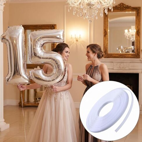 Polyester Boning for Sewing, 25 Yards x 10mm Sew-Through Low Density Corset Boning Plastic Boning for Wedding Dress, Bridal Gown, Nursing Cap, Hat, DIY Garment Support (White) in Saudi Arabia
