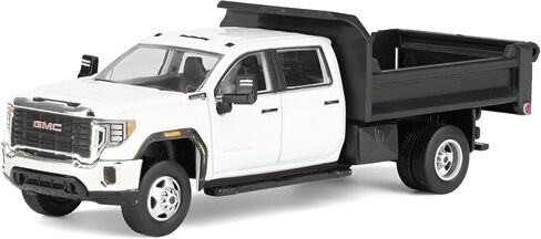 1/64 2022 GMC Sierra 3500HD with Dump Bed Summit White Diecast Exclusive 51563-A in Saudi Arabia