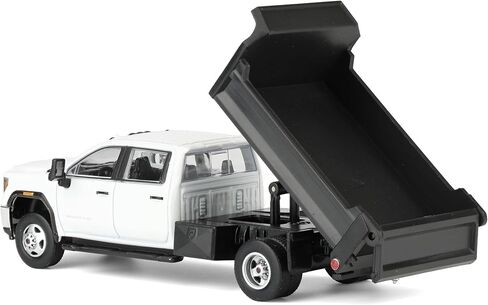1/64 2022 GMC Sierra 3500HD with Dump Bed Summit White Diecast Exclusive 51563-A in Saudi Arabia