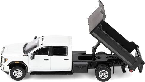 1/64 2022 GMC Sierra 3500HD with Dump Bed Summit White Diecast Exclusive 51563-A in Saudi Arabia
