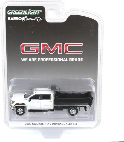 1/64 2022 GMC Sierra 3500HD with Dump Bed Summit White Diecast Exclusive 51563-A in Saudi Arabia