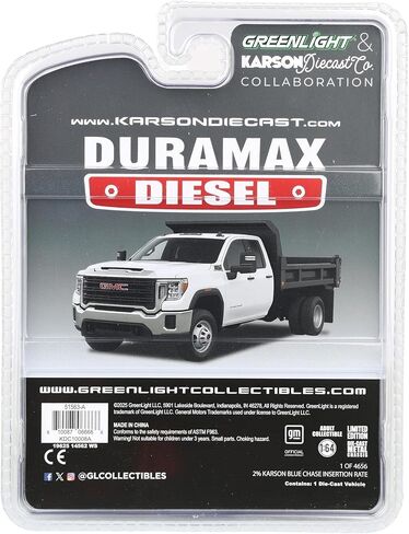1/64 2022 GMC Sierra 3500HD with Dump Bed Summit White Diecast Exclusive 51563-A in Saudi Arabia