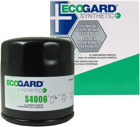 فلتر زيت المحرك الفاخر S4006 من ECOGARD للزيوت الاصطناعية يناسب شيفروليه سيلفرادو 1500 5.3L 1999-2006، Tahoe 5.3L 2003-2006، Silverado 1500 4.8L 1999-2006، Silverado 2500 HD 6.0L 2003-2006 in Kuwait