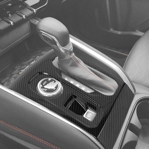 Jimen Fit for Chevrolet Colorado/GMC Canyon 2023-2025, Center Console Gear Shift Panel Trim Cover (Carbon Fiber) in Kuwait