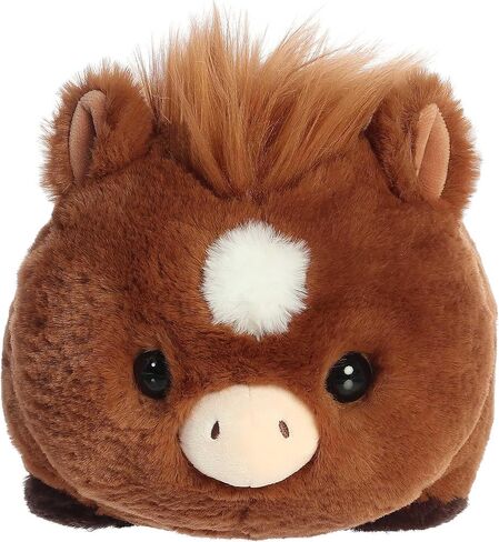 Aurora® Adorable Spudsters™ Hudson Horse™ Stuffed Animal - Comforting Cuddles - Playful Companions - Brown 10 Inches in Kuwait