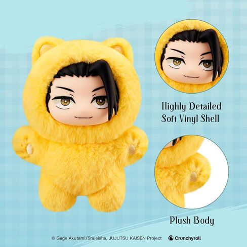 puremind JJK Plush Figures 6-Pack Set, Officially Licensed Jujutsu Kaisen Blind Box Plushies, 6 Unique Vinyl Plush Mini Figures with No Duplicates, Cat-Ear Anime Plush Collectible Gift Set in Saudi Arabia