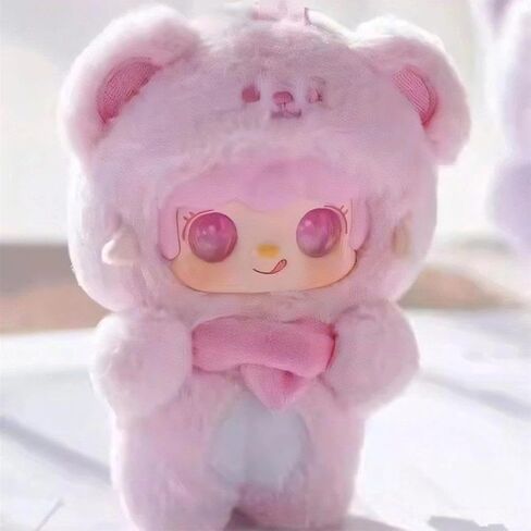 Yooki Take A Bite of Bear Series Plush Box Cute Action Figures Collectible Mystery Stuffed Doll Toys Bag Charm Pendant Keychain Birthday Valentine Gift for Friends Family Kids in Saudi Arabia