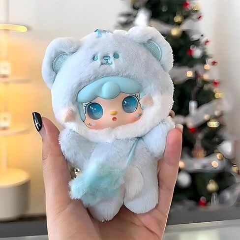 Yooki Take A Bite of Bear Series Plush Box Cute Action Figures Collectible Mystery Stuffed Doll Toys Bag Charm Pendant Keychain Birthday Valentine Gift for Friends Family Kids in Saudi Arabia