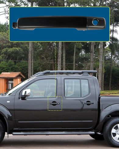 LUJUNTEC Exterior Front Driver Left Side Door Handle Replacement for 2005-2022 for Nissan for Frontier,2004-2022 for Nissan for Maxima 1pc Black Handle Replace OE 806075Z055, 80607EA552 in Kuwait