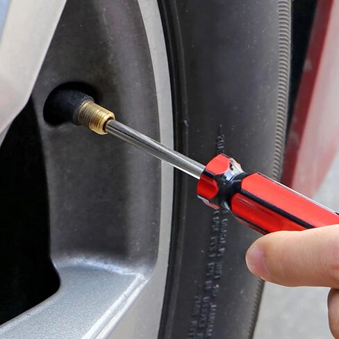 Valve Core Removal Tool Car Tire Valve Stem Tool Motorcycle Truck Bike Screwdriver Tire Repair Install Tool for All Standard Valve Cores (10) in Saudi Arabia