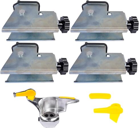 4PCS Tire Changer Adapter Kit with Duck Head Replacement for ATV Motorcycle Tire Metal Tire Adapter Rim Clamp and Mount/Demount Duck Head in Saudi Arabia