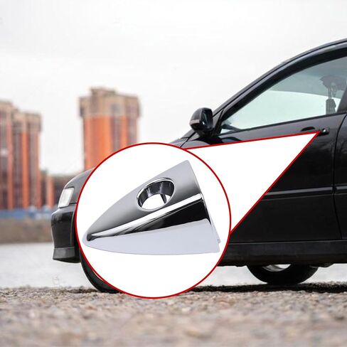 إطار نهاية مقبض الباب الأيسر الأمامي لسيارة Honda Accord 2013-2017 غطاء قفل جانبي للسائق الخارجي يحل محل فتحة المفتاح لسيارة Honda Ridgeline 2017-2023 رقم الجزء 72184-T2A-G21 قطعة واحدة من الكروم in Kuwait