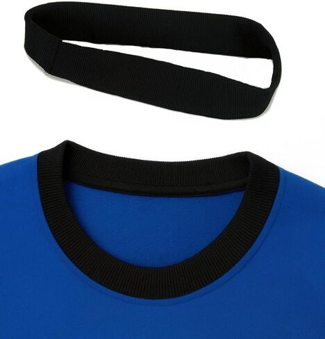 Replacement Ribbed Collar for T-Shirts & Sweatshirts – Knit Rib Neckband for Repairing Worn or Stretched Necklines Black Color in Saudi Arabia