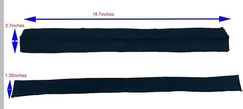 Replacement Ribbed Collar for T-Shirts & Sweatshirts – Knit Rib Neckband for Repairing Worn or Stretched Necklines Black Color in Saudi Arabia