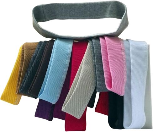 Replacement Ribbed Collar for T-Shirts & Sweatshirts – Knit Rib Neckband for Repairing Worn or Stretched Necklines Black Color in Saudi Arabia