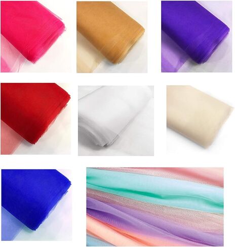54" by 40 Yards (120 ft) Fabric Tulle Bolt for Wedding and Decoration (Royal Blue) in Saudi Arabia