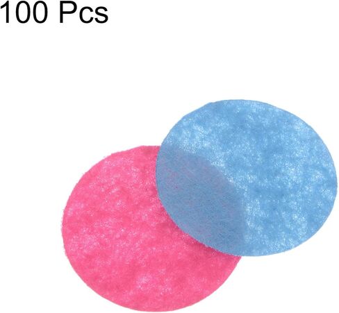 Generic 100 قطعة دوائر لباد مستديرة، 25 مم 1 بوصة وسادات حرفية من اللباد غير المنسوجة دوائر صغيرة من النسيج اللباد لمشاريع الخياطة اليدوية DIY، لمسة نهائية حرفية، ألوان مختلطة in Kuwait