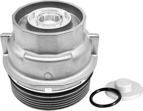 Oil Filter Housing Cap Assembly with Plug & Gasket Compatible with Toyota Camry RAV4 Highlander Sienna Tacoma Tundra 4Runner Lexus ES300h RX350 ES350 ES300h LS460 RX330 15620-31060 15643-31050 in Kuwait