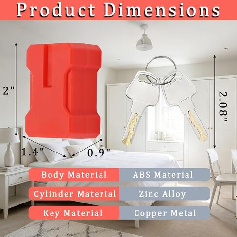 Plug Lock Electrical Cord Plug Lockout Device for Electrical Cord, 2 Pack Plug Locking Safety Lock with 2-pin and 3-Pin Plugs, Comes with 2 Keys Power Disconnection Service in Kuwait
