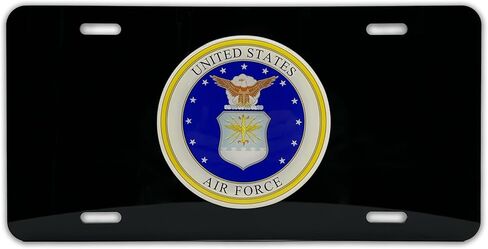Officially Licensed US Marine Corps Black Automotive-Grade Plastic Decorative Front Plate | Weatherproof Vehicle Accessory for Cars, SUVs, Trucks (12" x 6") in Saudi Arabia
