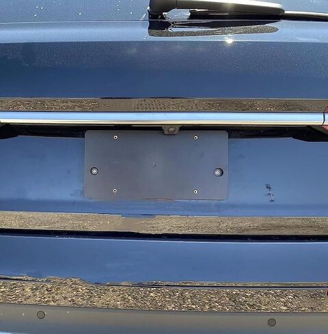 Rear Trunk Lid License Plate Bracket for Audi Q7 SQ7 2010–2025 – Holder Set with Bolts, Relocator Adapter Tailgate Trunk Lid Tag Mount Mounting Kit, Quality Plate Holders, Premium Car Accessories in Saudi Arabia