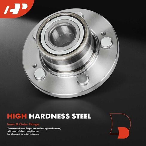 A-Premium Rear Wheel Bearing and Hub Assembly with 5-Lug Compatible with Hyundai Santa Fe 2001-2006, FWD Only in Kuwait