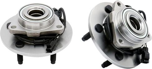 FKG 515073 Front Wheel Bearing Hub Assembly fit for 2002-2005 Dodge Ram 1500 (4WD Only 4 Wheel ABS Only), Set of 2 in Kuwait