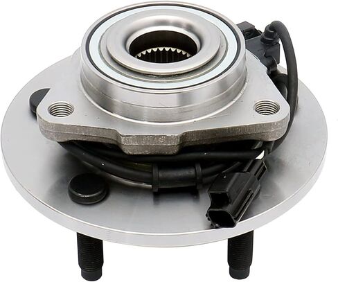 FKG 515073 Front Wheel Bearing Hub Assembly fit for 2002-2005 Dodge Ram 1500 (4WD Only 4 Wheel ABS Only), Set of 2 in Kuwait