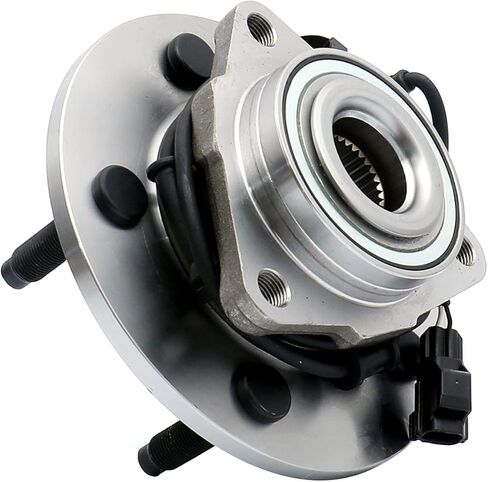 FKG 515073 Front Wheel Bearing Hub Assembly fit for 2002-2005 Dodge Ram 1500 (4WD Only 4 Wheel ABS Only), Set of 2 in Kuwait