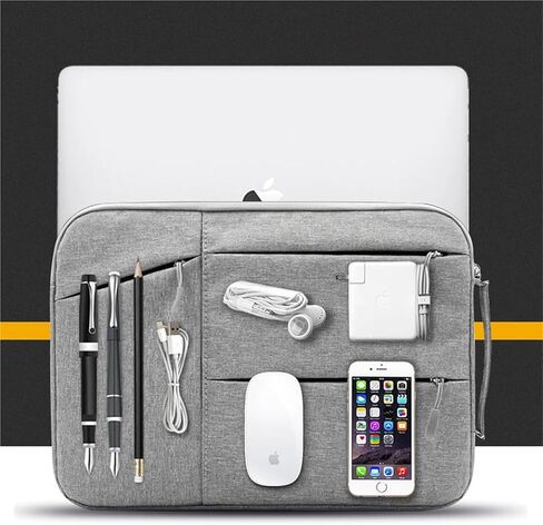 Laptop Bag Laptops Bag Waterproof Notebook Case Sleeve For Computer Handbag Briefcase(Gray,15.6-16 inch) in Kuwait