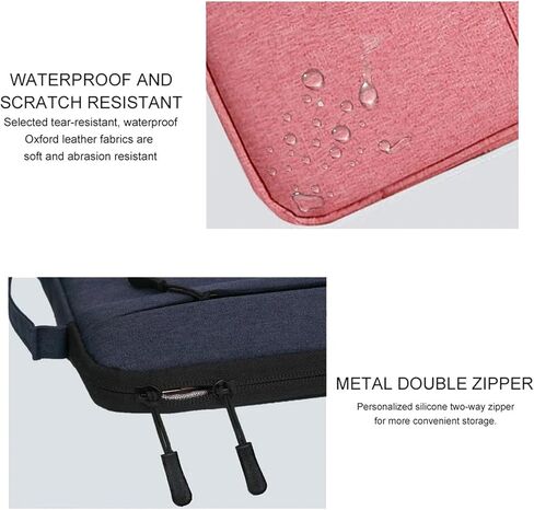 Laptop Bag Laptops Bag Waterproof Notebook Case Sleeve For Computer Handbag Briefcase(Gray,15.6-16 inch) in Kuwait