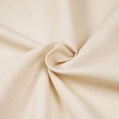 1 Yard White 55% Linen 45% Rayon Fabric by The Yard, 5.6 oz in Kuwait