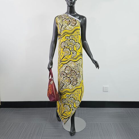 Polyester African Wax Prints Fabrics,Ankara Wax Fabric Perfect for Traditional African Attire, Party Dresses, Skirts, Headwraps, Home Decor, and DIY Crafts (6D2-4) in Kuwait
