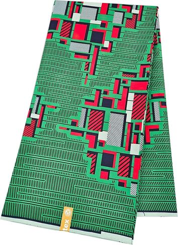 Polyester African Wax Prints Fabrics,Ankara Wax Fabric Perfect for Traditional African Attire, Party Dresses, Skirts, Headwraps, Home Decor, and DIY Crafts (6D2-4) in Kuwait