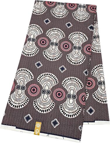 Polyester African Wax Prints Fabrics,Ankara Wax Fabric Perfect for Traditional African Attire, Party Dresses, Skirts, Headwraps, Home Decor, and DIY Crafts (6D2-4) in Kuwait