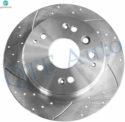 PM Auto Set of 4 Front 26mm-Rear 282mm Drilled Slotted Brake Disc Rotors Replacement For 1999-2008 Acura TL in Kuwait