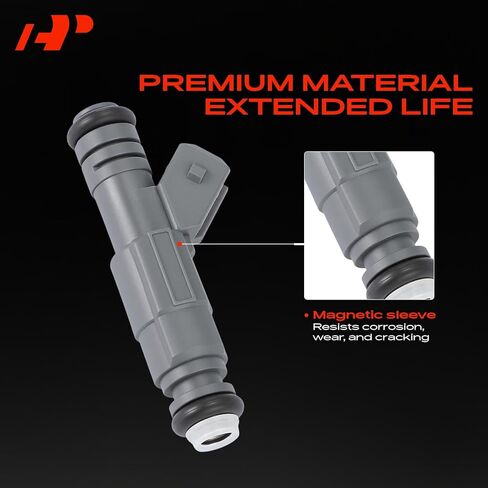 A-Premium 4 Holes Set of 8 Fuel Injectors Compatible with Chevrolet Camaro, Corvette & Pontiac Firebird, 1999-2000, 5.7L, Replace# 12456154 in Saudi Arabia